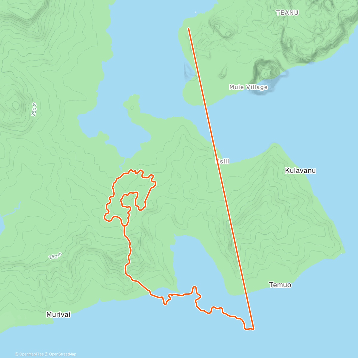 Map of the activity, Zwift - LTm1 w1Th Z2 builds w cad on Climb Control in Watopia