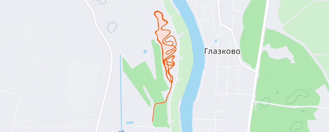 Карта физической активности (Северный лыжный заезд (утро))