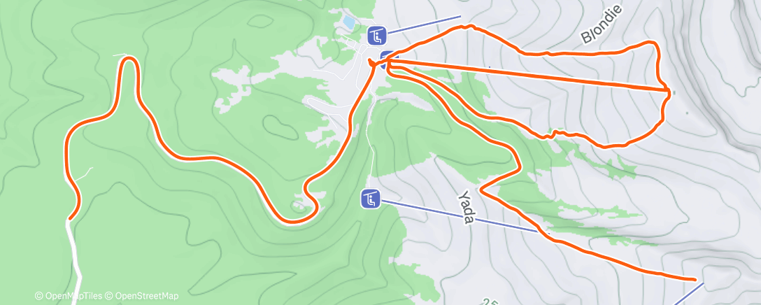 Map of the activity, Afternoon Mountain Bike Ride