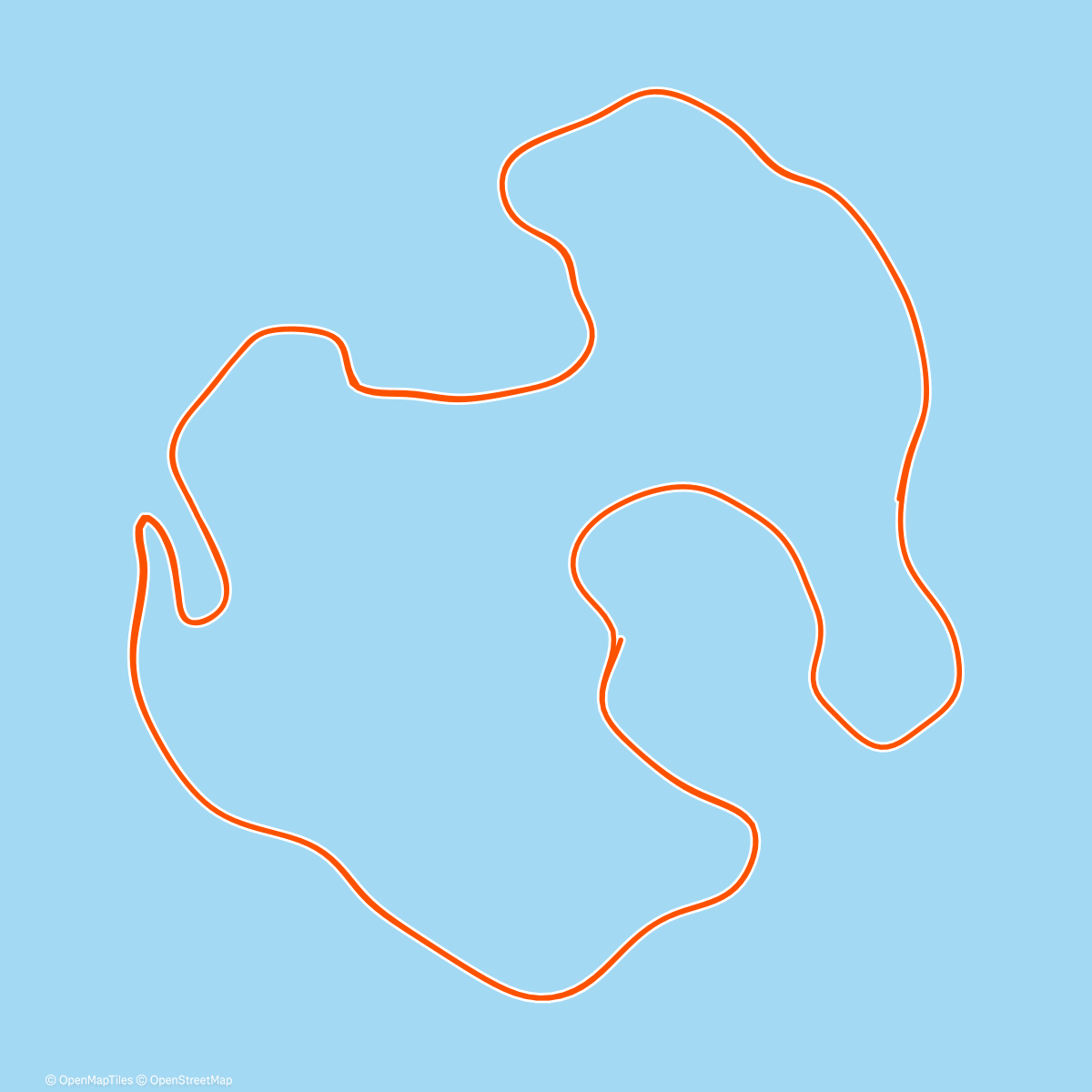 Map of the activity, Zwift - Volcano Circuit in Watopia