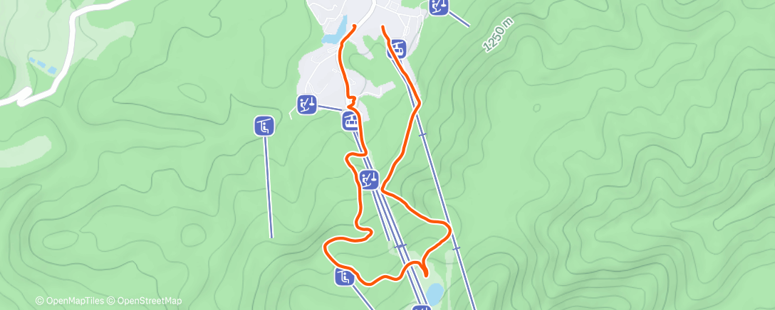 Map of the activity, Morning Backcountry Ski