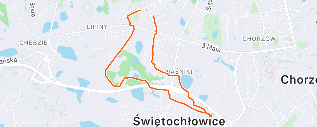 Map of the activity, Spacer z żoną po SW