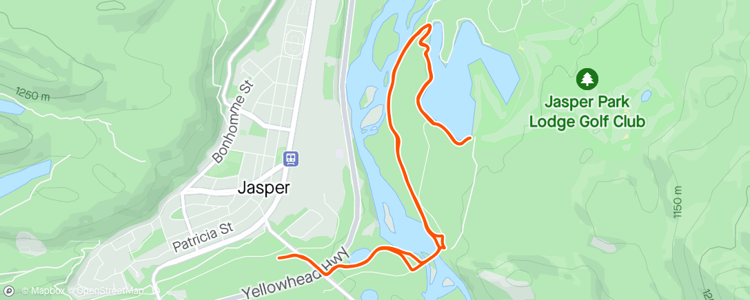 Map of the activity, Exploring Jasper