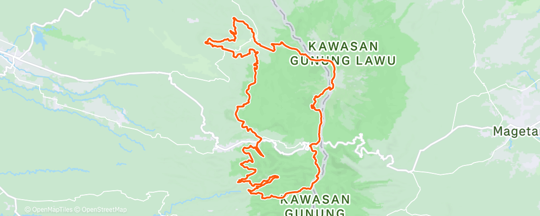 Map of the activity, Siksorogo Lawu Ultra | 80k | 4th Place