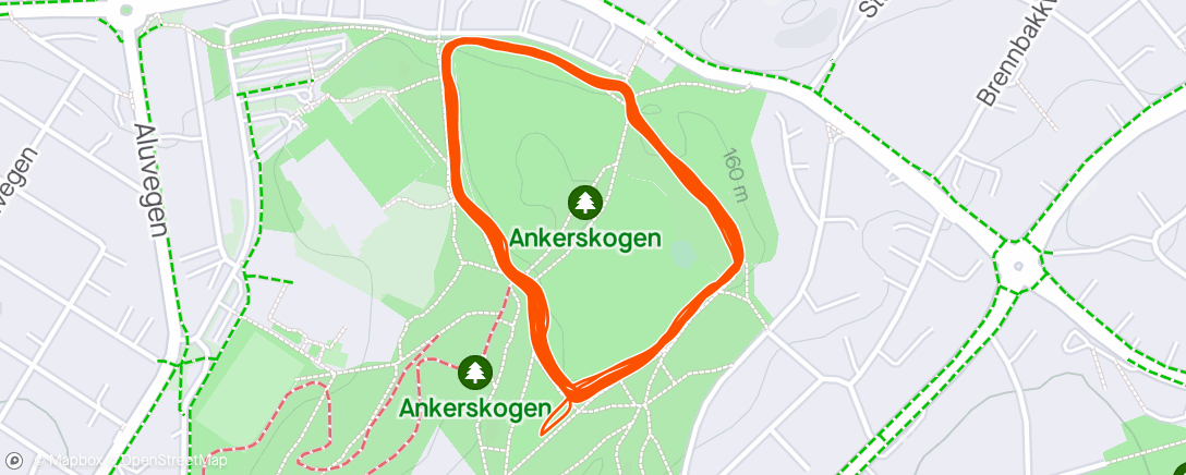 Map of the activity, 896 rolig i Ankerskogen