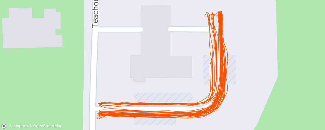 Map of the activity, Afternoon Run