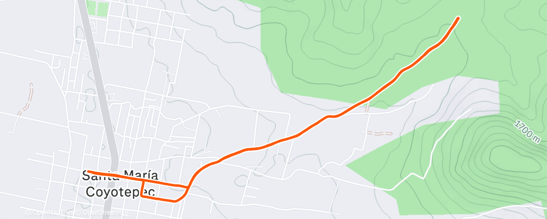 Mapa de la actividad (Santa Maria Coyotepec 7k)