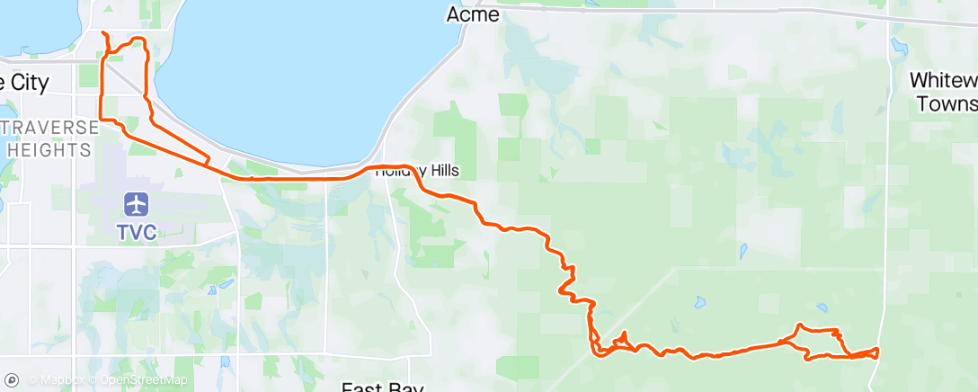 Map of the activity, Evening Ride with Ed 👌