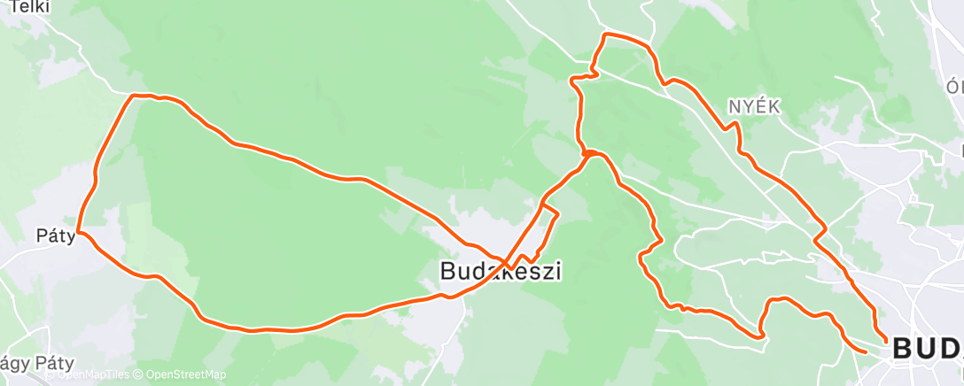 Map of the activity, Elücce Xmas Ride