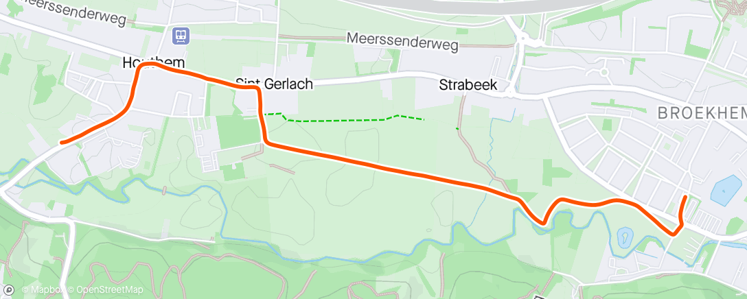 Mapa da atividade, Amstel Gold walk
