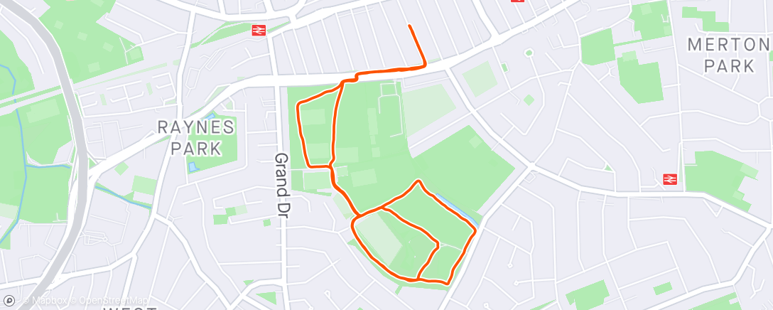 Map of the activity, Afternoon Jogging with the Dawg 🐶