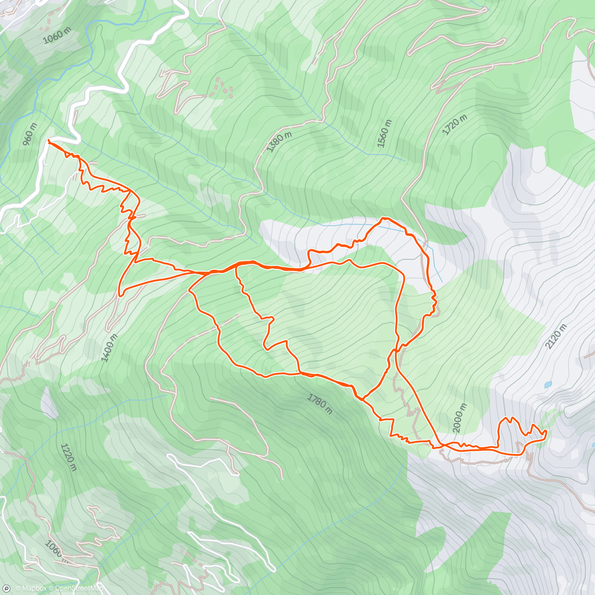 Map of the activity, Outray