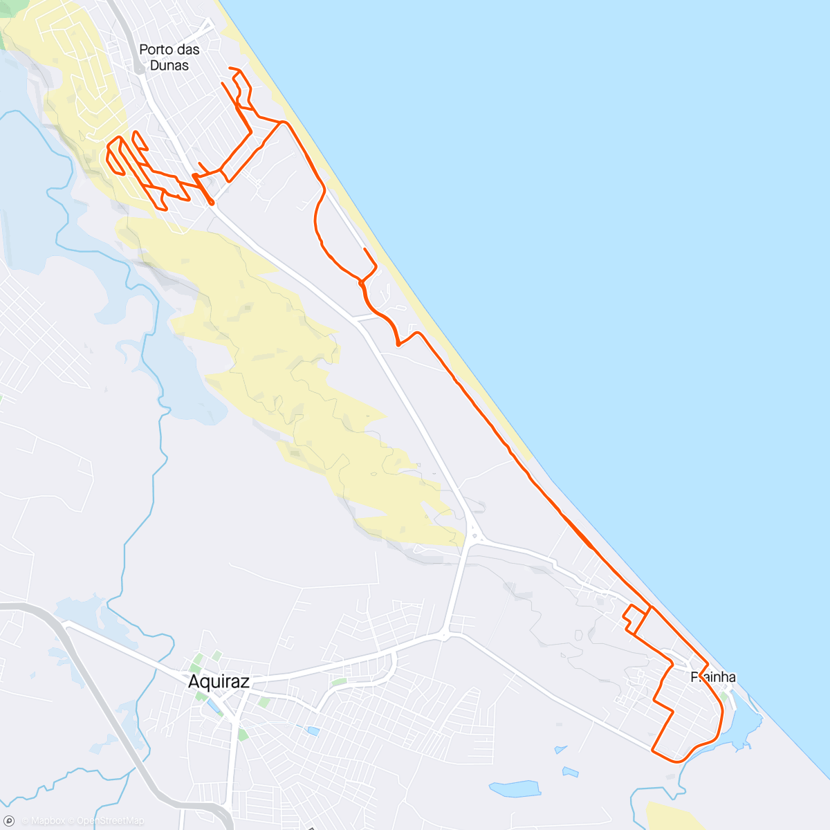 Map of the activity, Pedalada de mountain bike matinal
