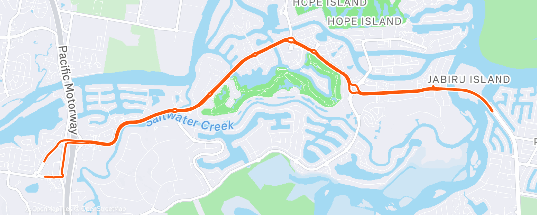 Map of the activity, Morning Ride
