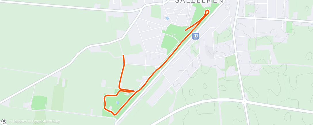 Map of the activity, Lauf am Mittag