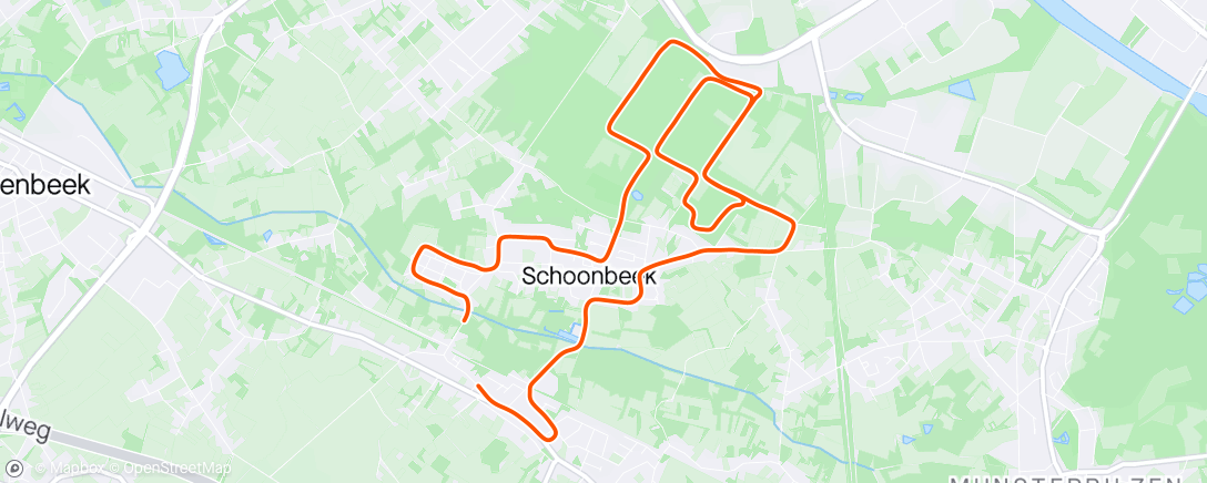 Map of the activity, Schoonbeekbos