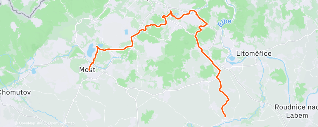 Map of the activity, Afternoon Ride