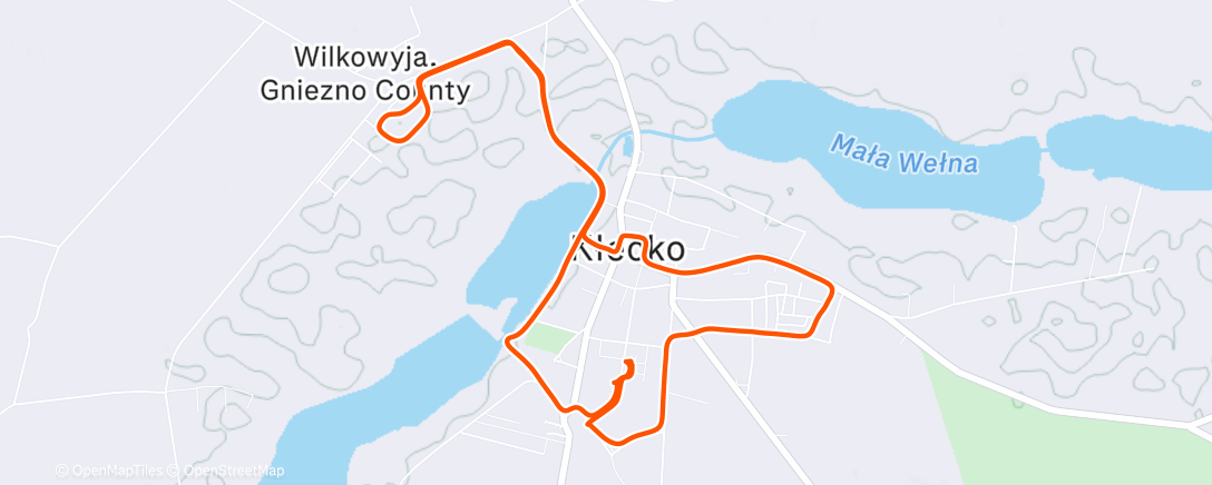 Карта физической активности (Evening Hike)