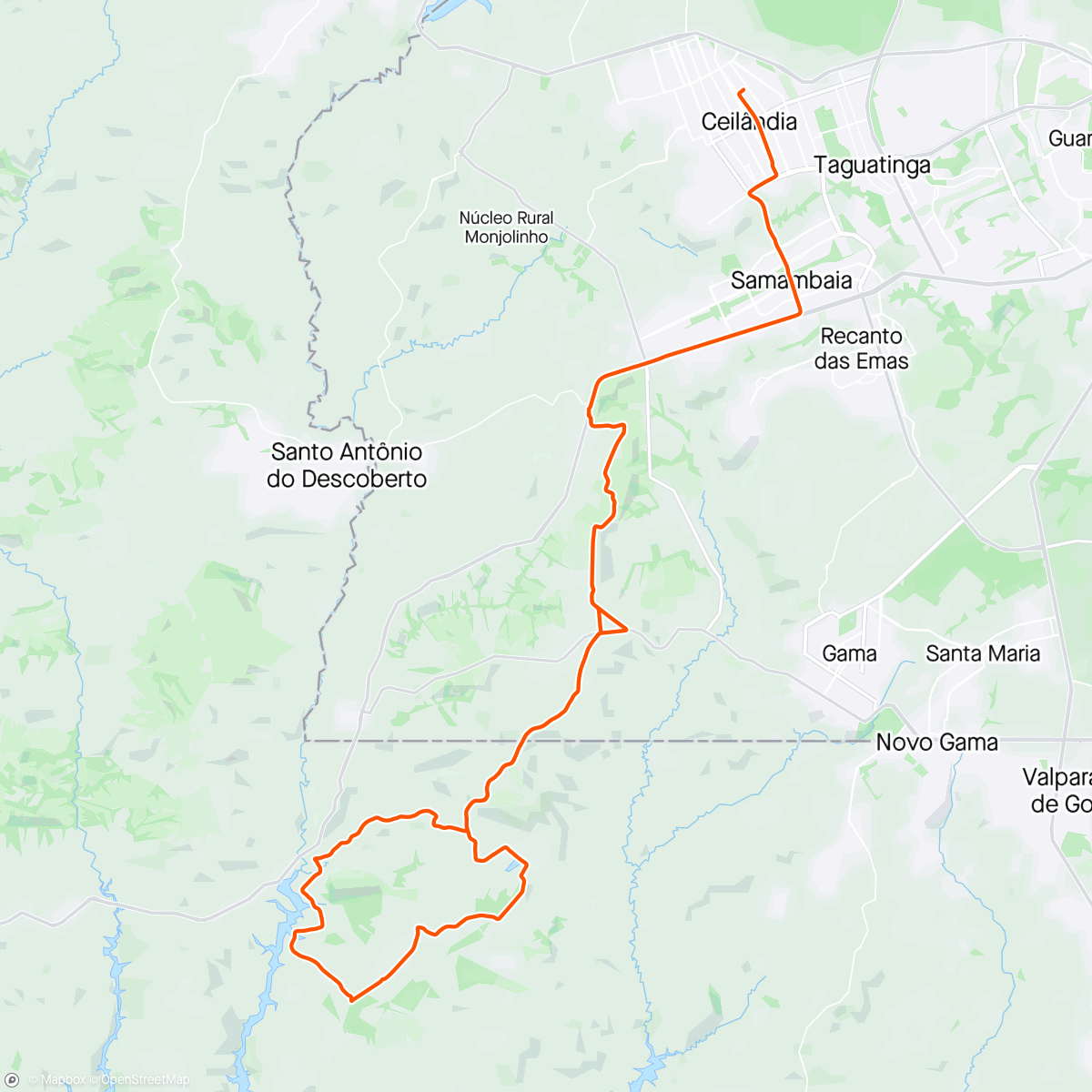 Map of the activity, Trilha Coxinha - PEDALTOUR 🚴‍♀️🇧🇷