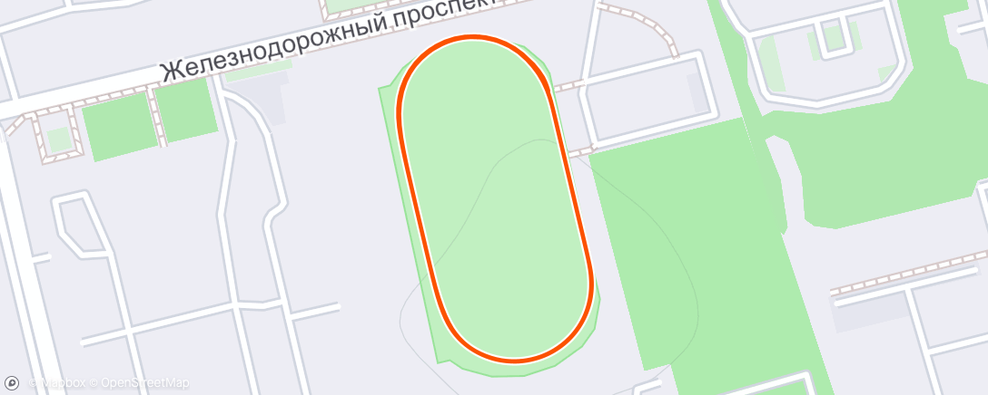 Map of the activity, Дневной забег