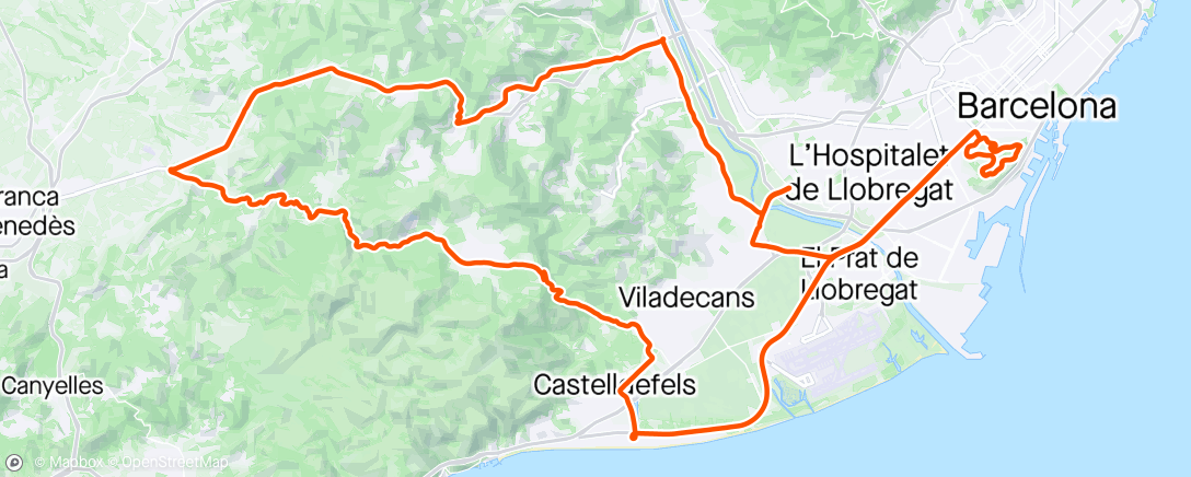Map of the activity, Volta a Catalunya 7