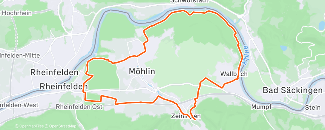 Карта физической активности (Morning Run)