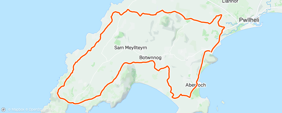 Map of the activity, Morning Ride