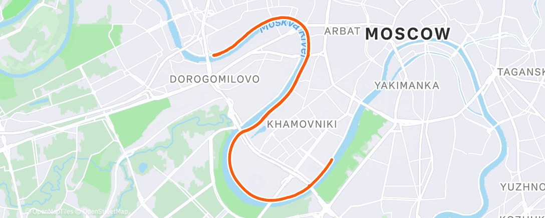 Карта физической активности (Кросс 24 км)