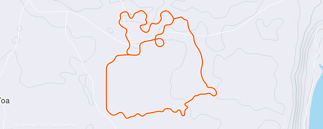 Карта физической активности (Zwift - Fine and Sandy in Makuri Islands)