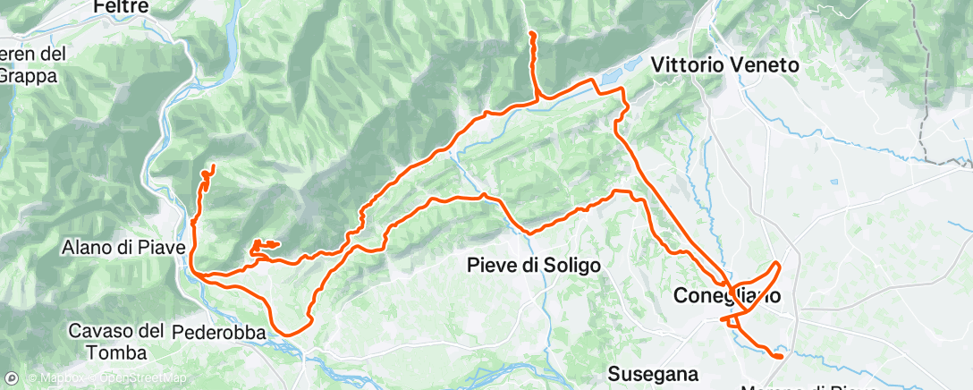 Mapa de la actividad (Giro mattutino)