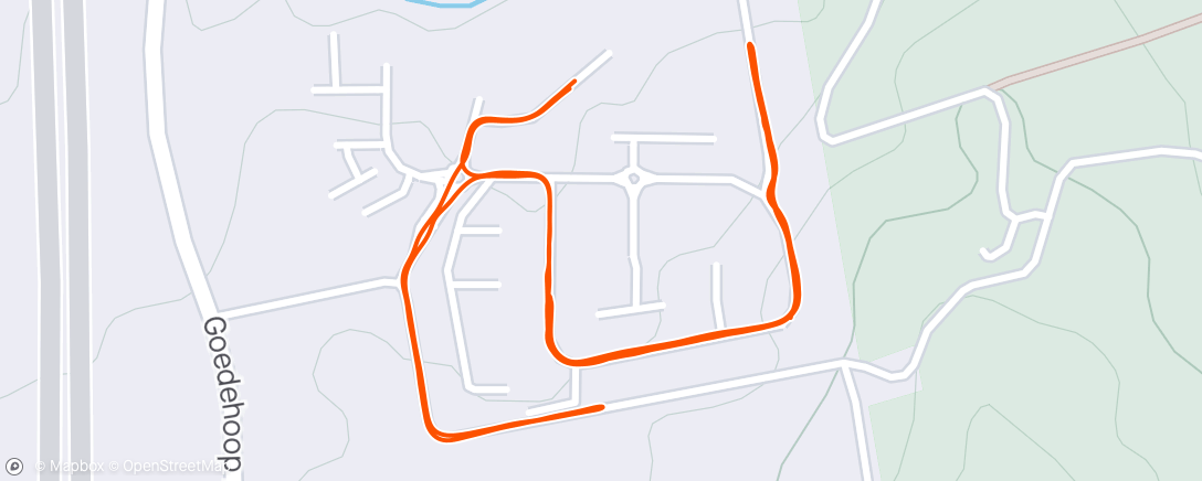Map of the activity, 10x300m bulte