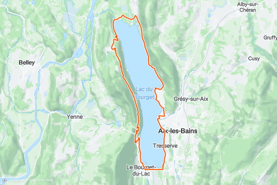 Tour du lac discount du bourget en velo