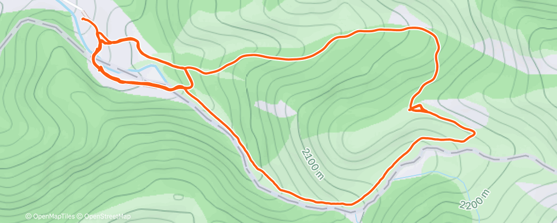 Map of the activity, Morning Trail Run