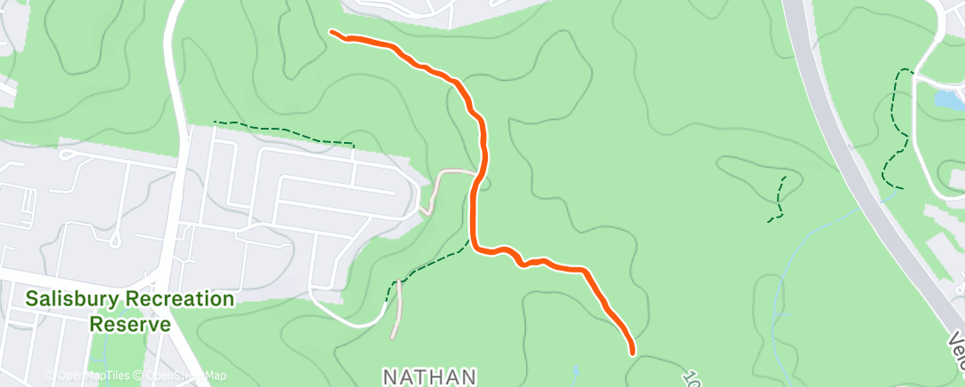Map of the activity, Morning Run