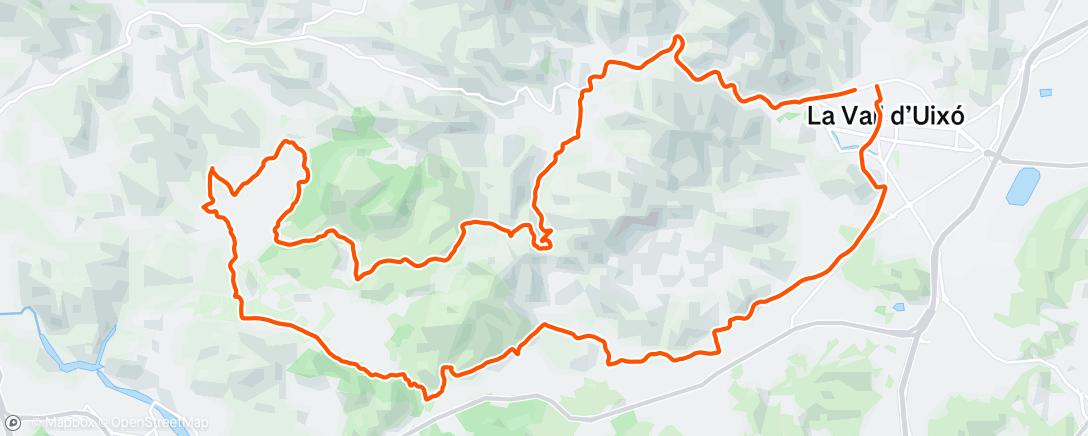 Map of the activity, Bicicleta de montaña matutina