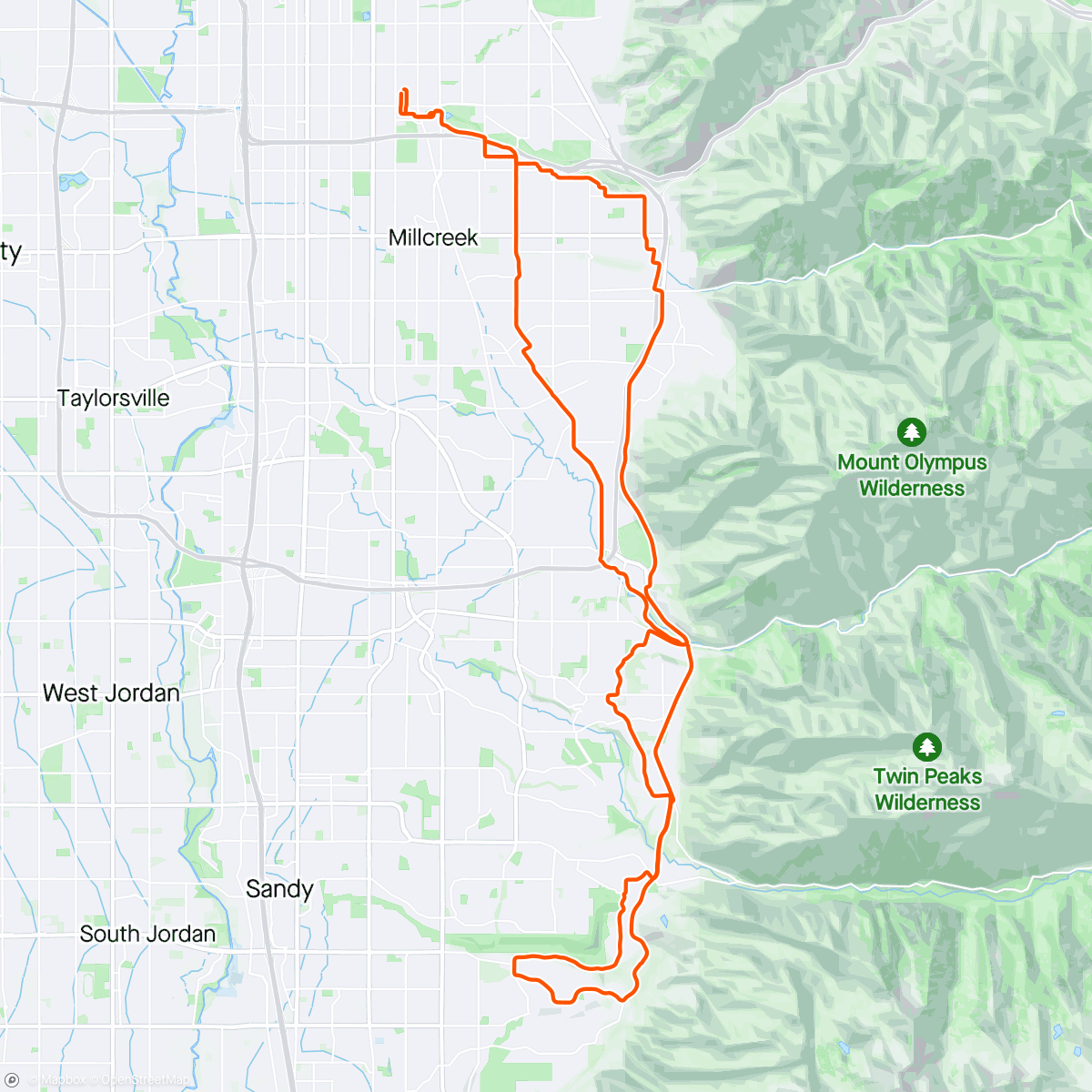 Map of the activity, goat loop