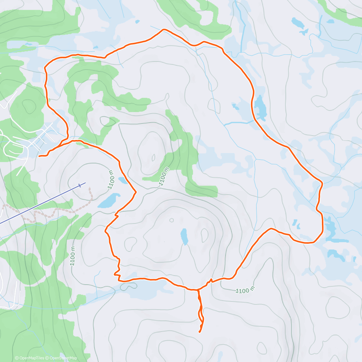 Map of the activity, Afternoon Nordic Ski