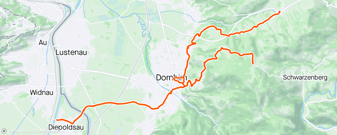 Map of the activity, Dornbirn - Bodele