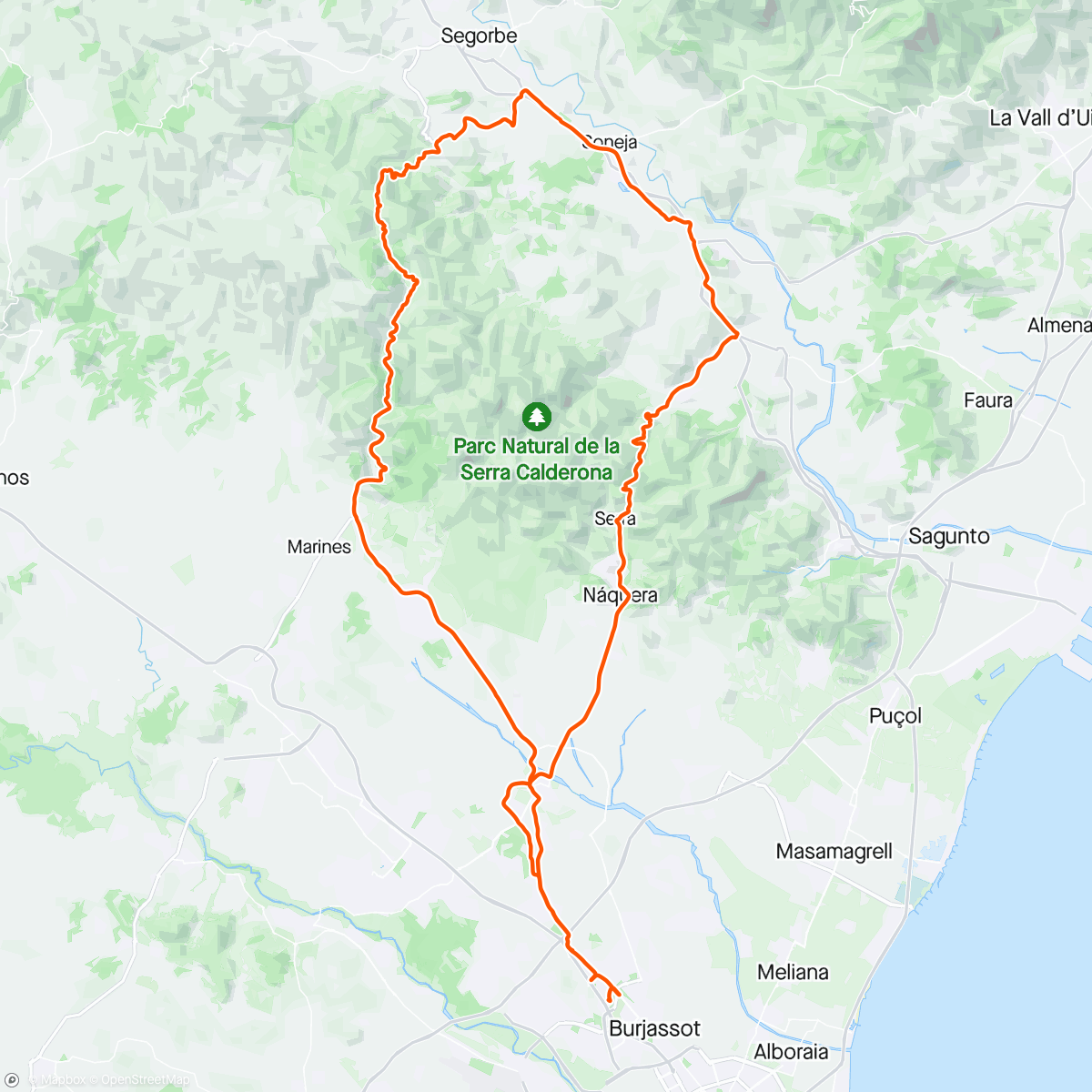 Map of the activity, Pico - Oronet
