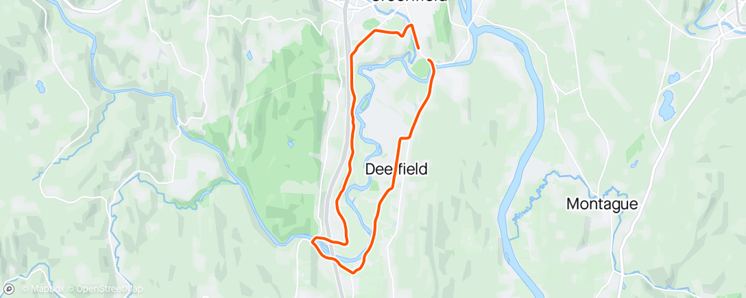 Map of the activity, Morning Run