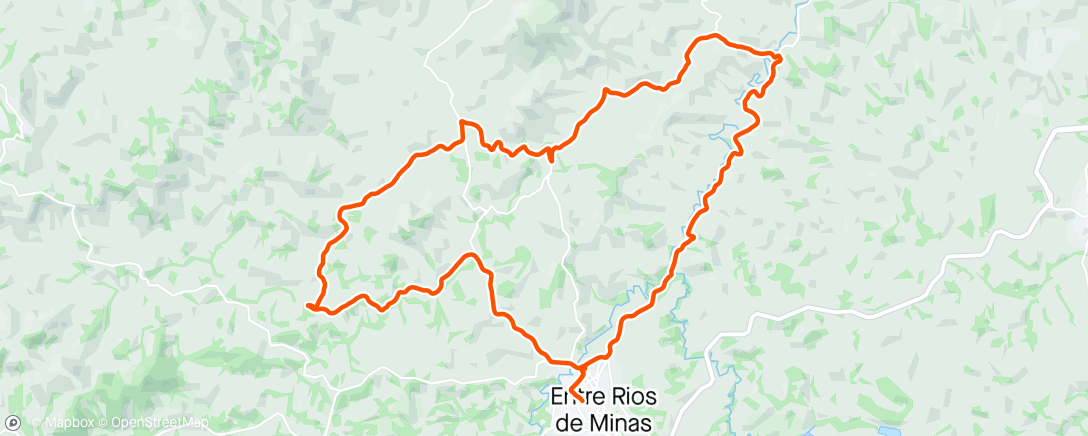 Map of the activity, Pedalada de mountain bike matinal