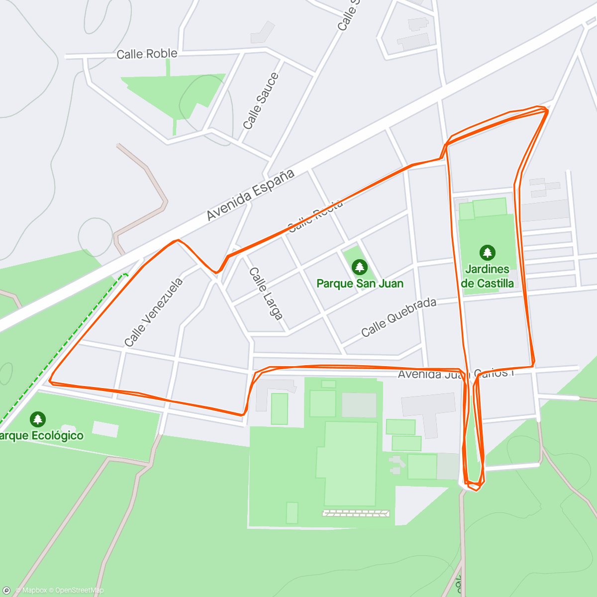 Mappa dell'attività 4 millas Pedrajas 2024