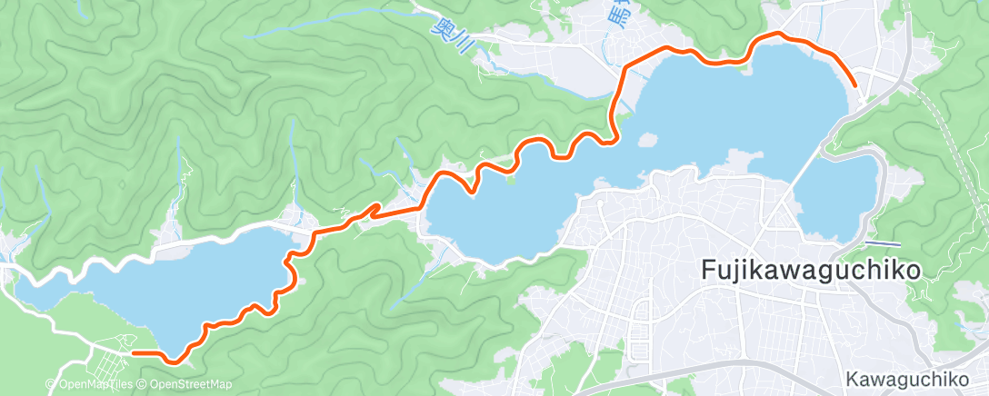 Map of the activity, Mittagsradfahrt