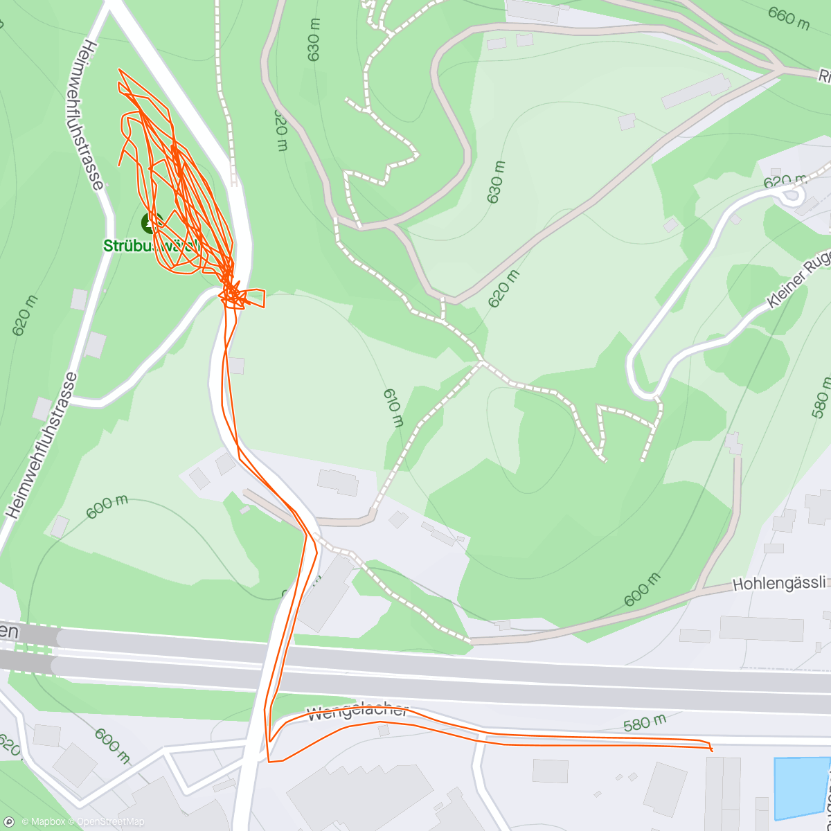 Map of the activity, Rugen - Skill - Park