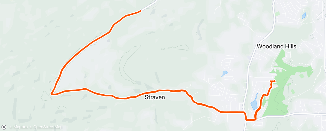 Map of the activity, Afternoon Mountain Bike Ride