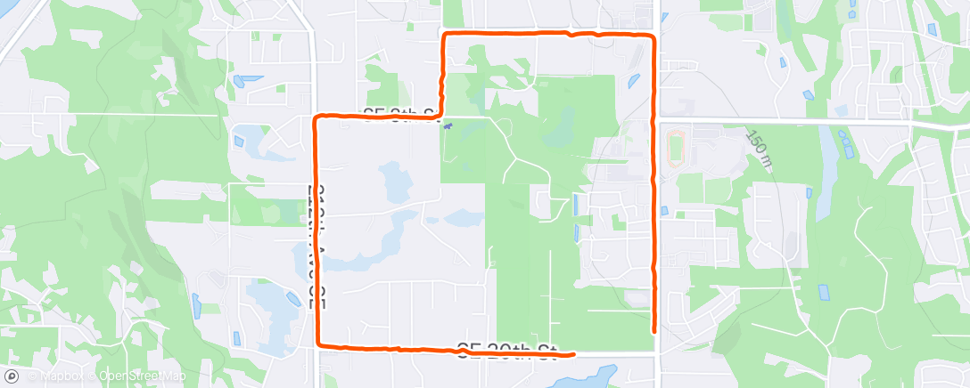 Map of the activity, Morning Walk