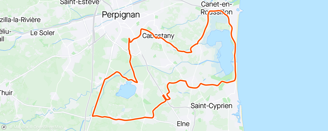 アクティビティ「Sortie vélo 💨💨」の地図