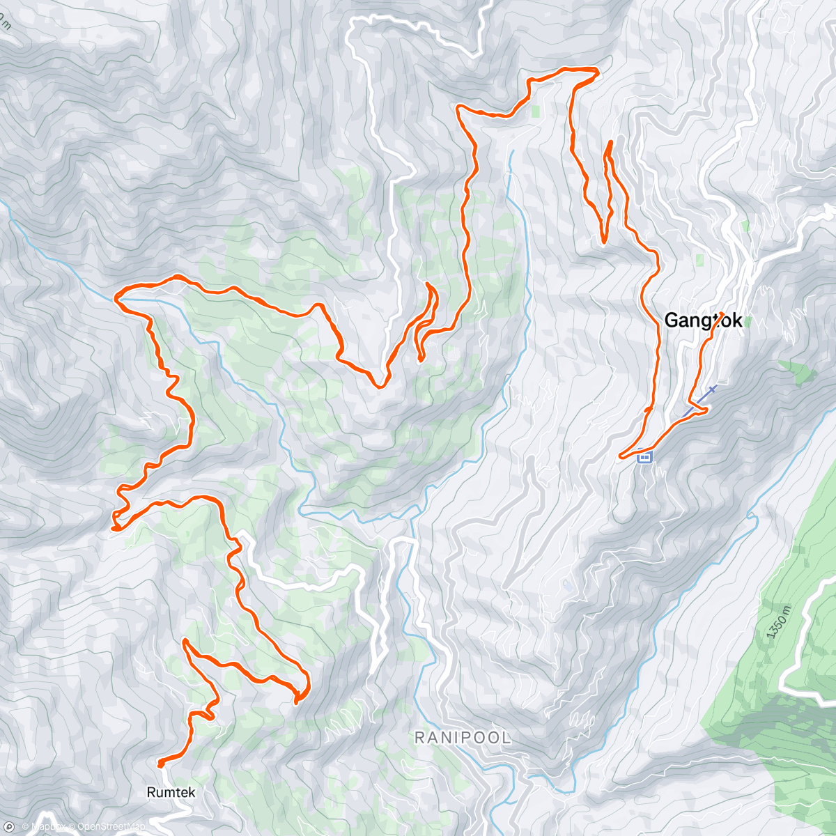 Carte de l'activité Giant alumni ride 2024 Gangtok Sikkim.