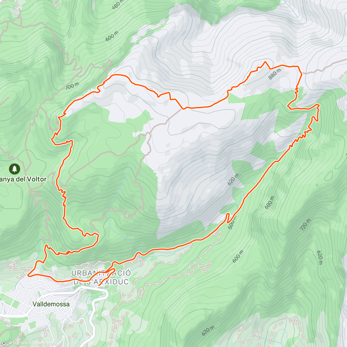 Map of the activity, Mallorca – Wander-Lauf