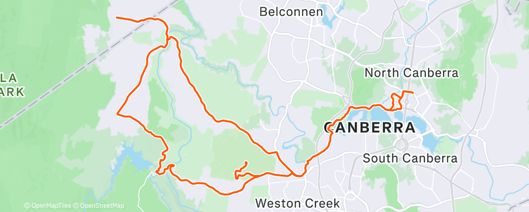 Map of the activity, Morning Ride